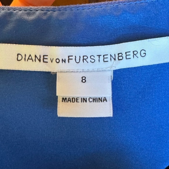 Diane VonFurstenburg Dress Size 8 Royal Blue Formal Party Cocktail - Picture 7 of 12